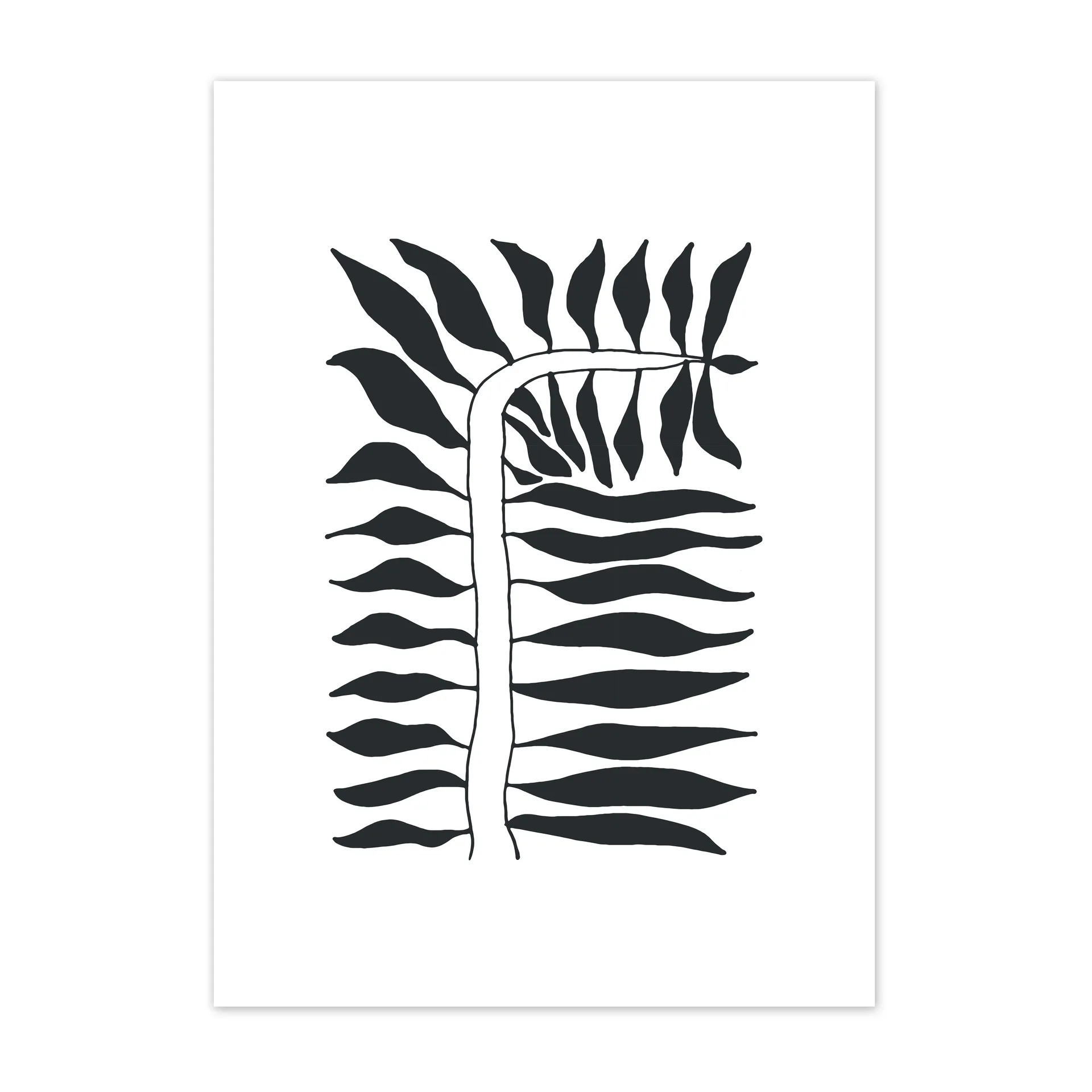 Seeding plakat sort, 50x70 cm Scandi Living