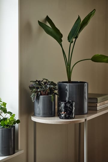 Sleek krukke Ø19 cm - Charcoal - Scandi Living