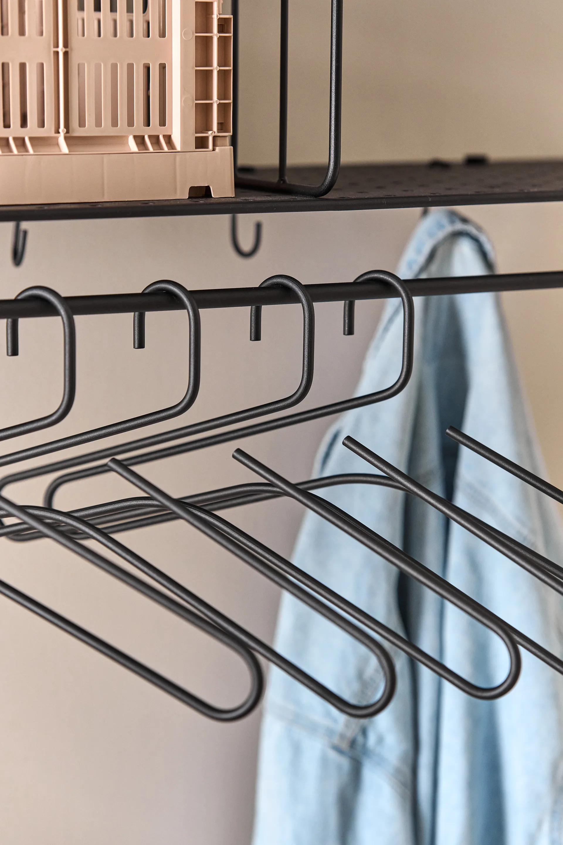 Smooth bøjle 5-pak, Black Scandi Living