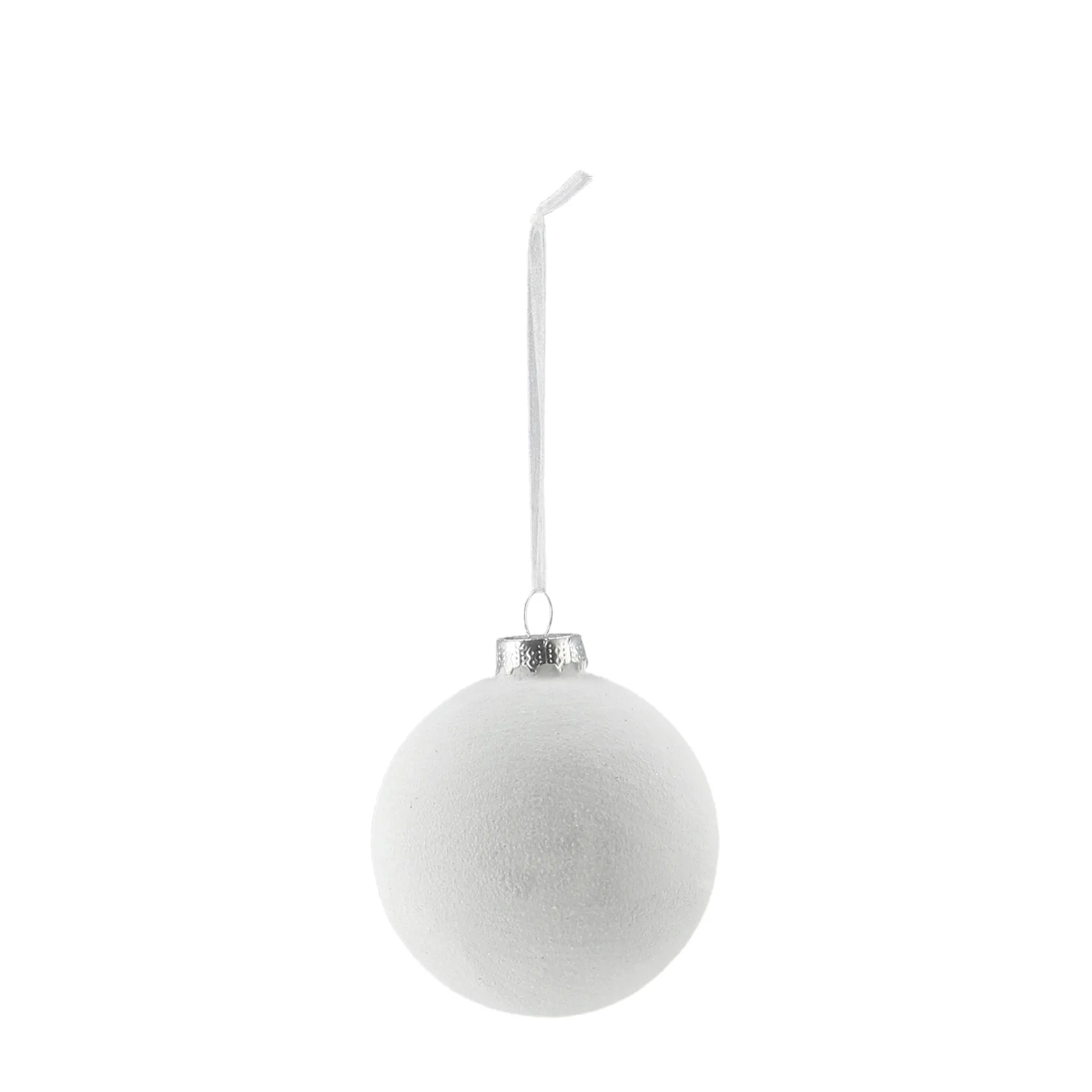 Snowing juletræskugler 6-pak, White Scandi Living