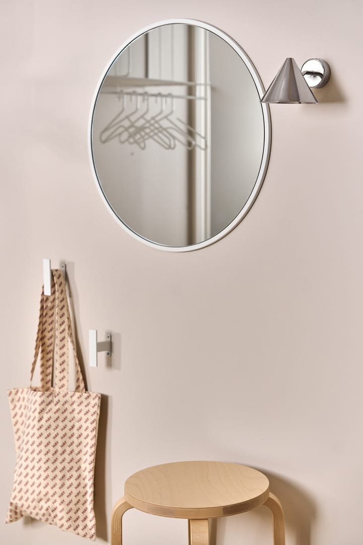 Sphere spejl Ø60 cm, White Scandi Living