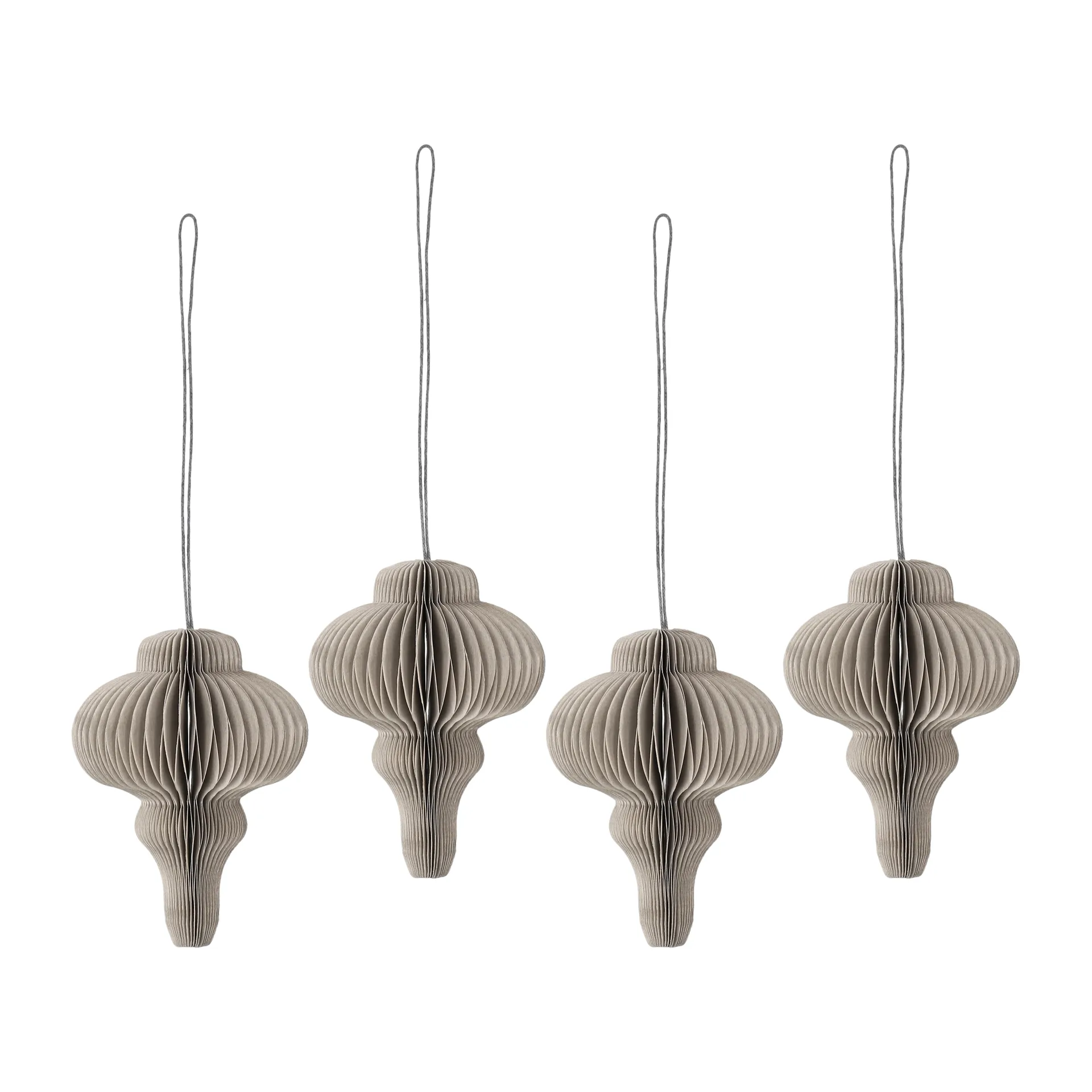 Spira juletræskugler 4-pak, Beige Scandi Living