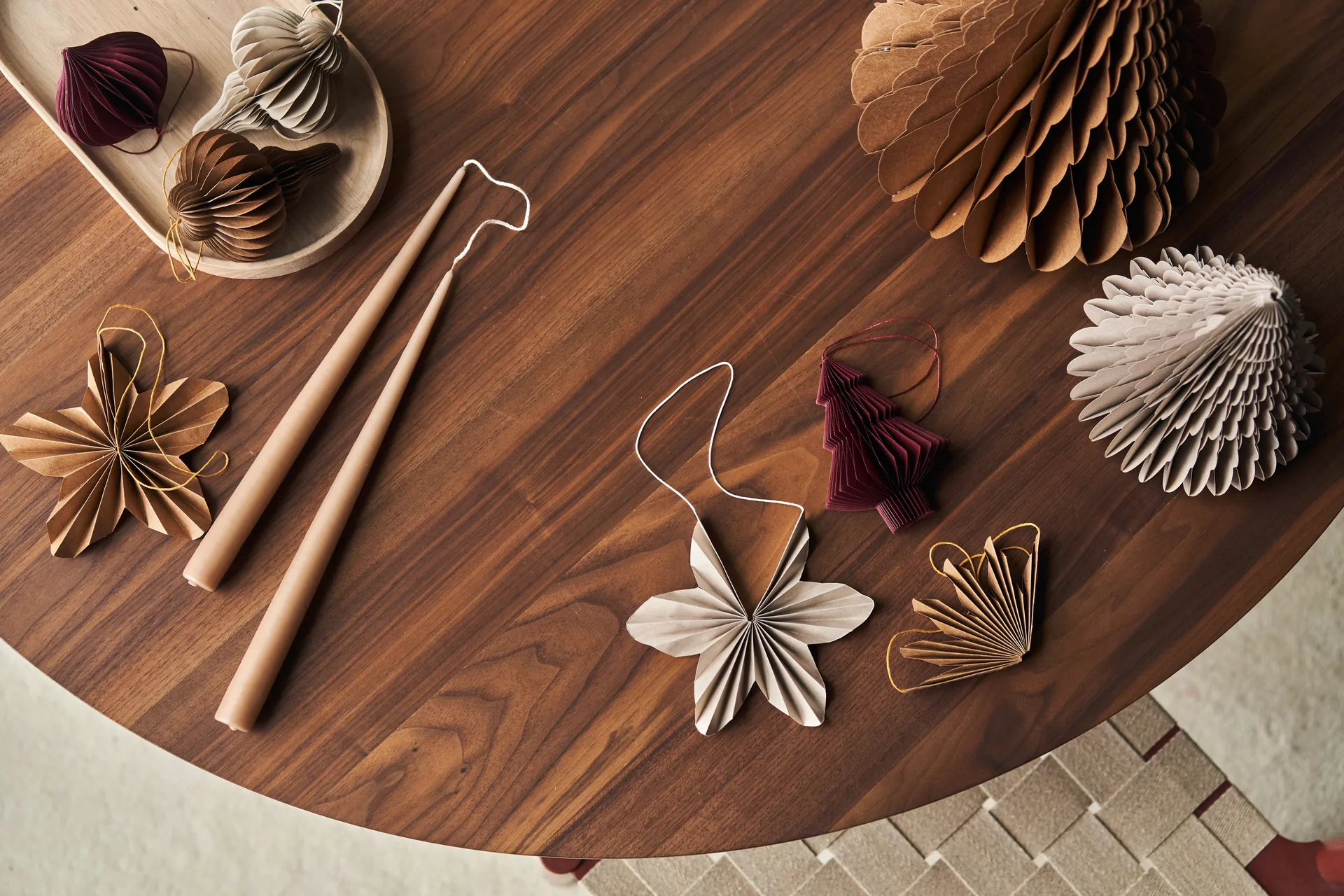 Spira juletræskugler 4-pak, Natural Scandi Living