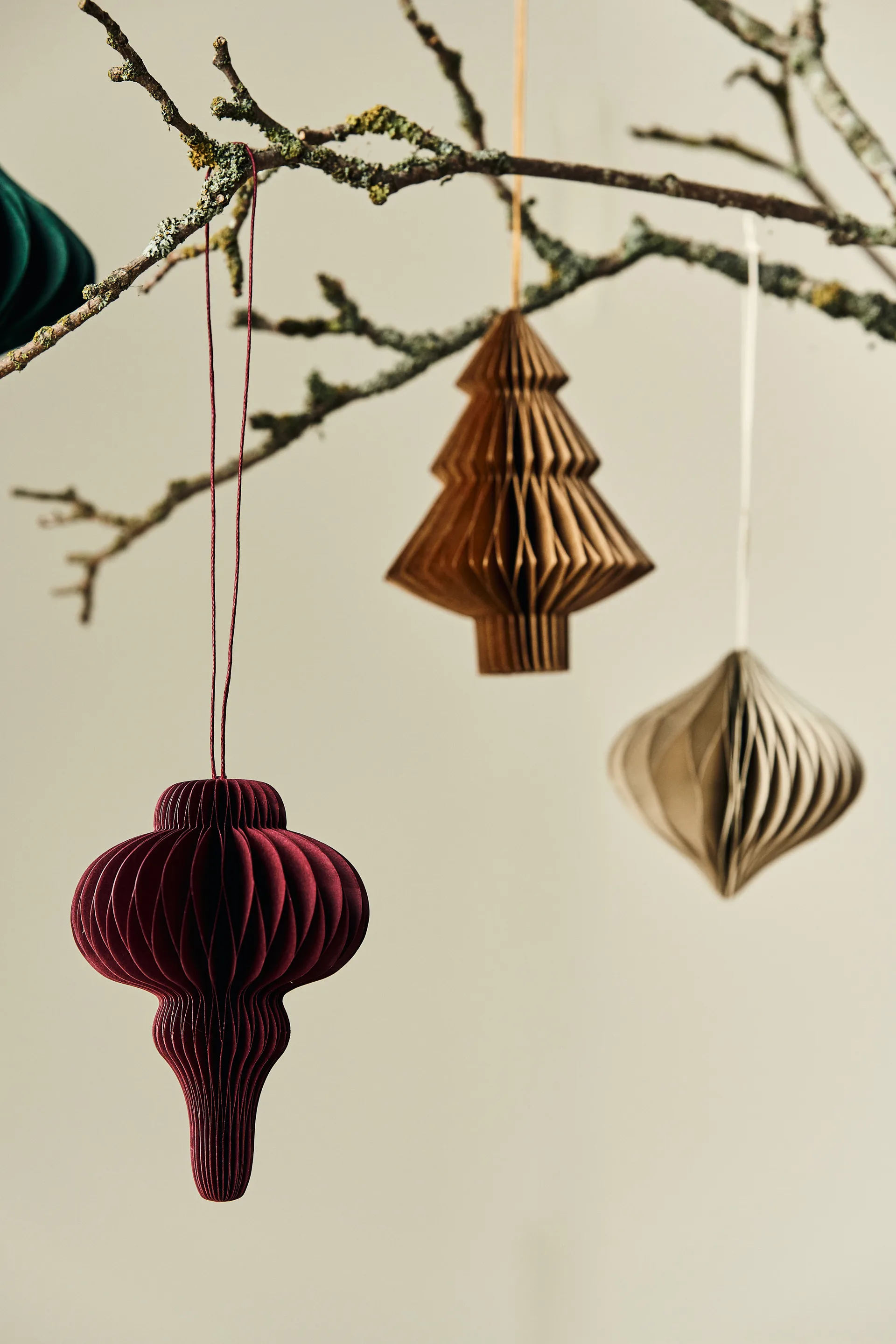 Spira juletræskugler 4-pak, Red Scandi Living