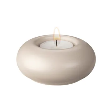 Stone fyrfadsstage Ø9 cm - Beige - Scandi Living
