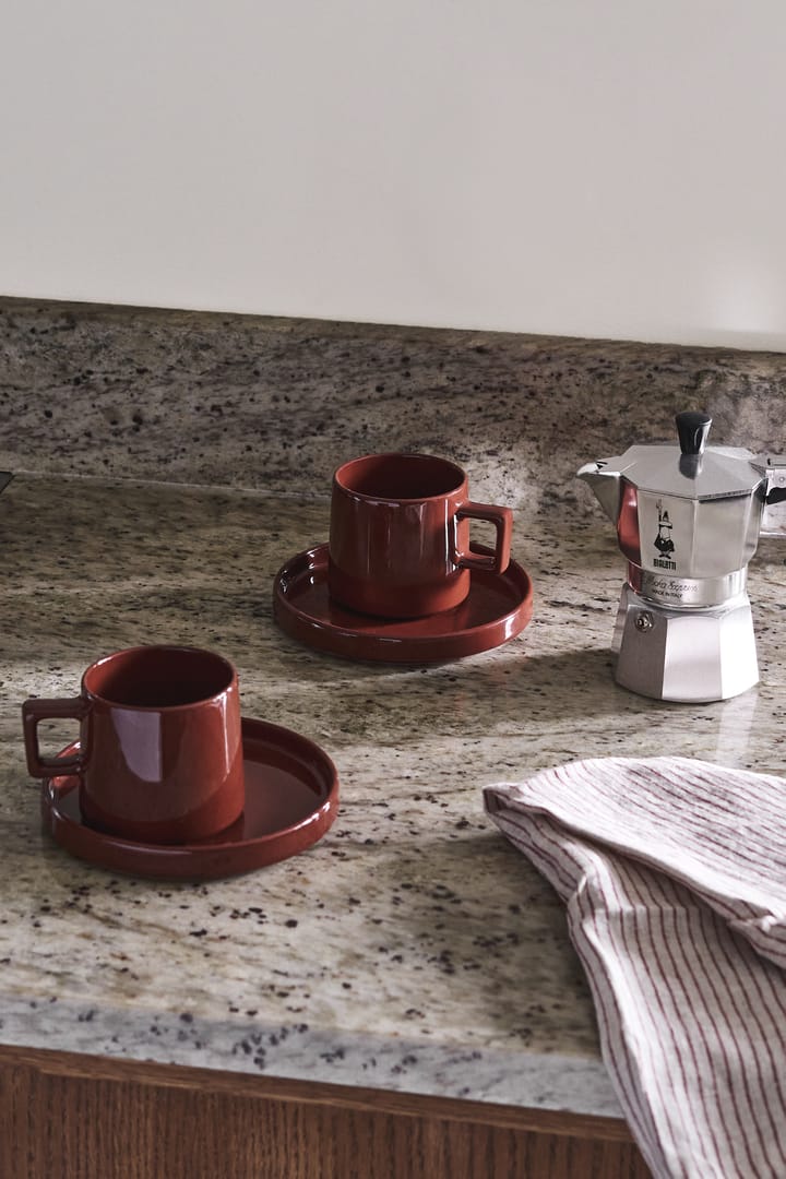Taper asiet 14 cm, Rød Scandi Living