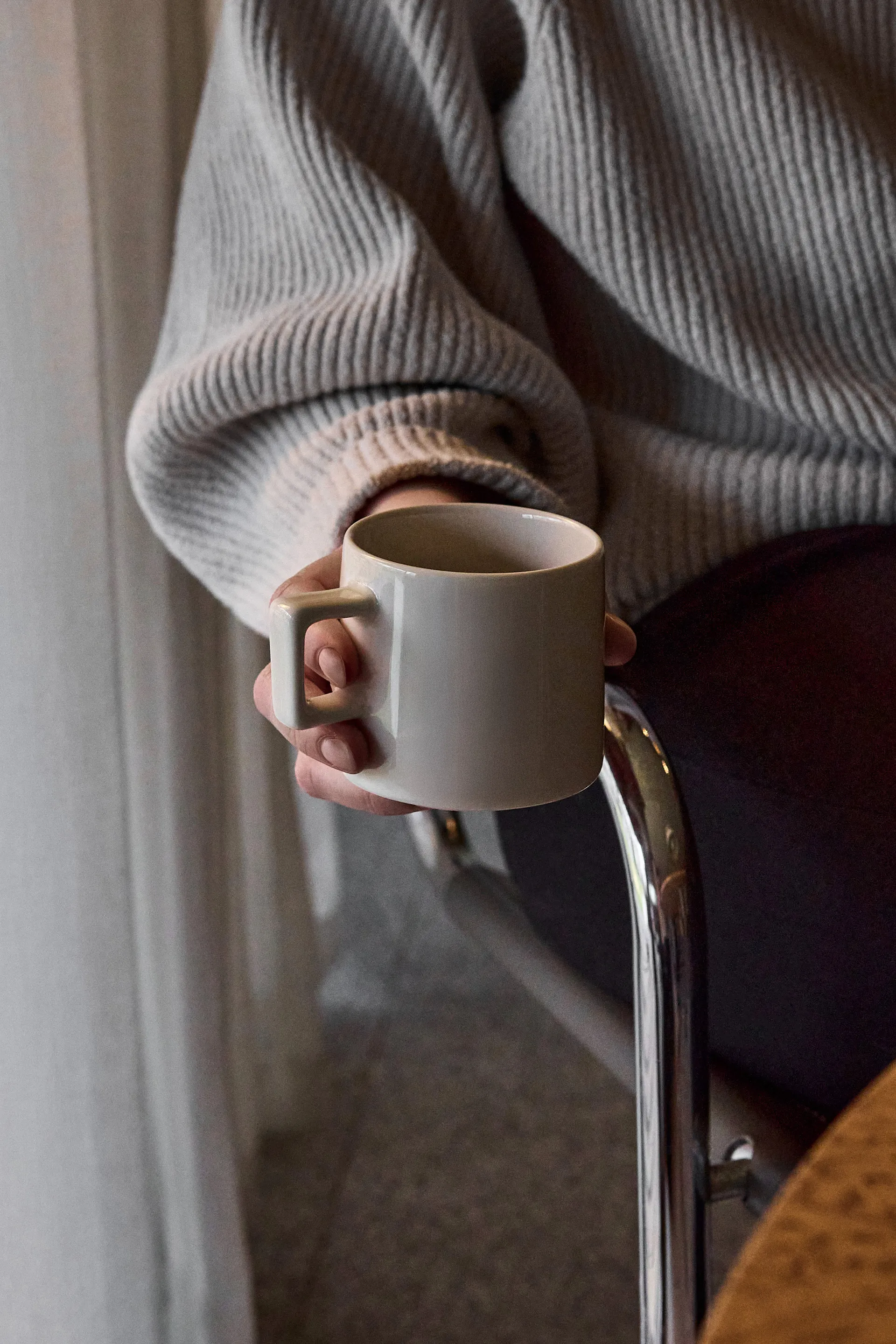 Taper morgenmadssæt 12 dele - Lysegrå,  Scandi Living