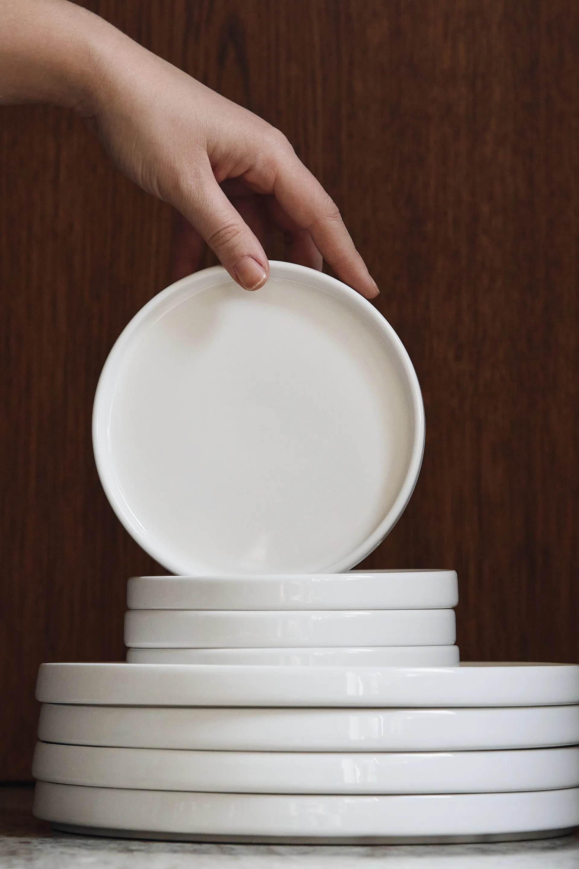 Taper tallerken 26cm, Hvid Scandi Living