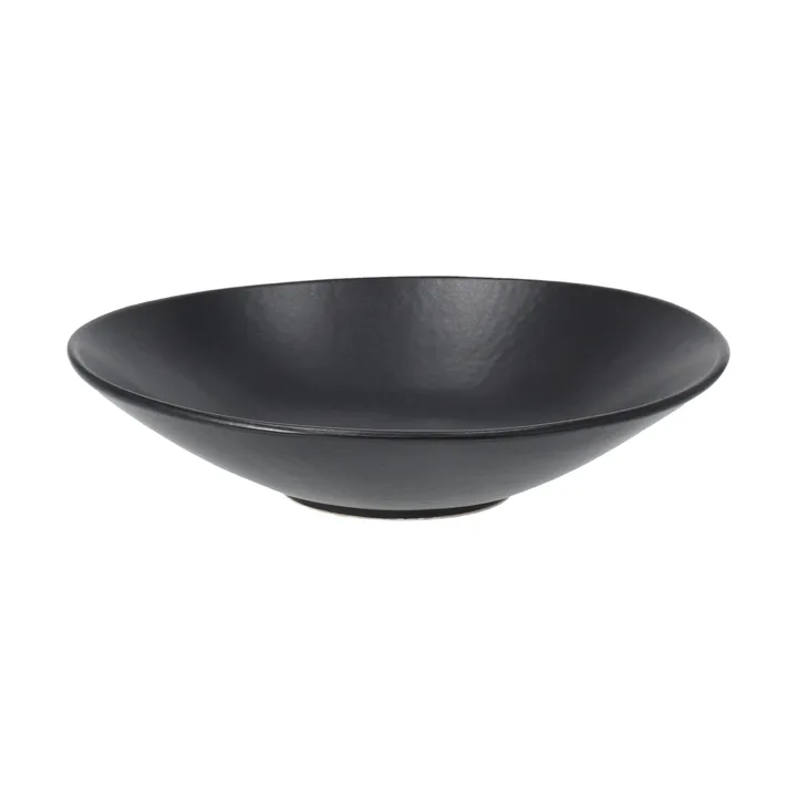 Terra pastatallerken - Sort stentøj, Ø22,5 cm - Scandi Living