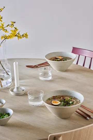 Terra ramenskål - Beige stentøj, Ø20 cm - Scandi Living