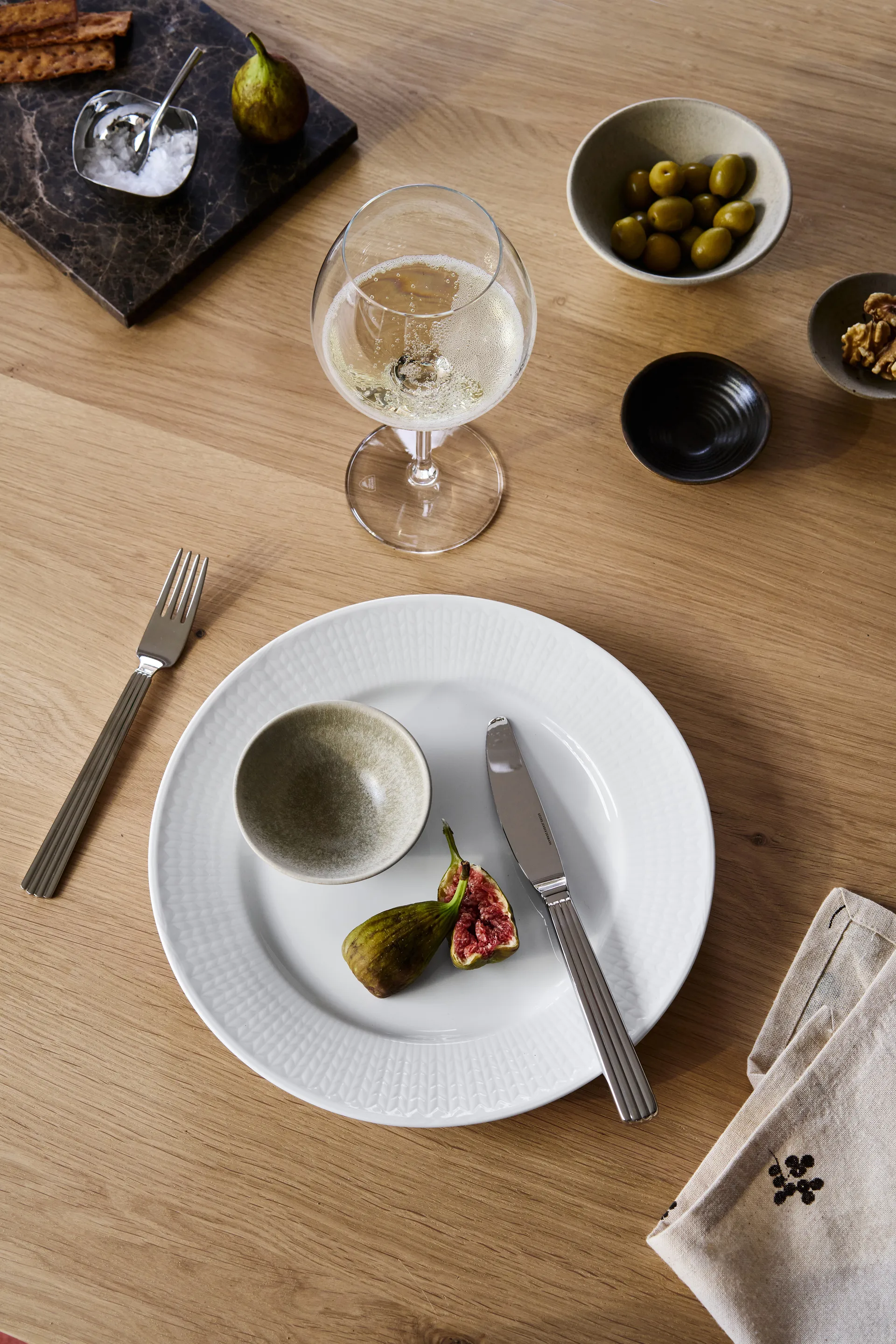 Terra serveringsskål, Beige stentøj, Ø9,5 cm Scandi Living