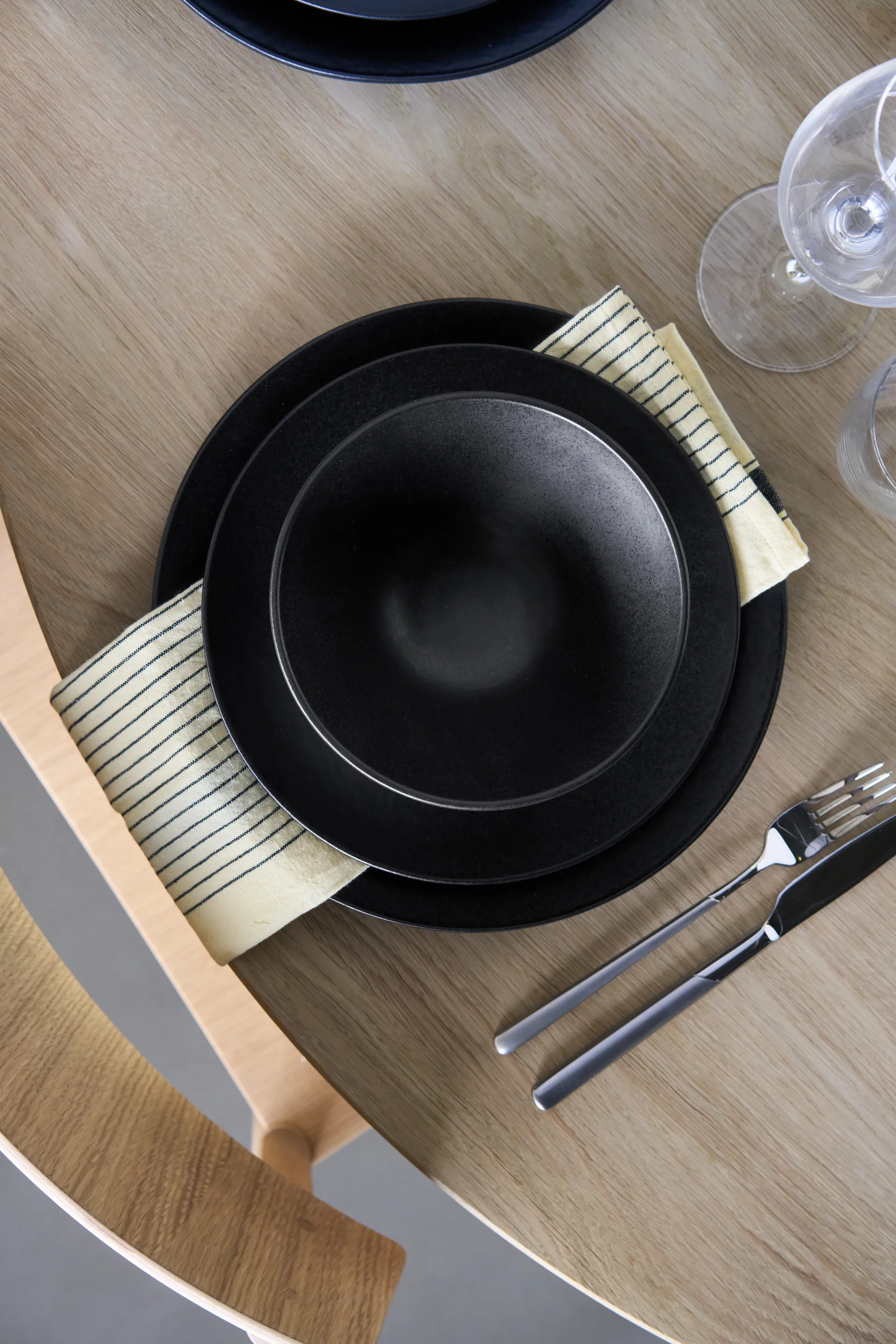 Terra suppeskål, Sort stentøj, Ø16 cm Scandi Living