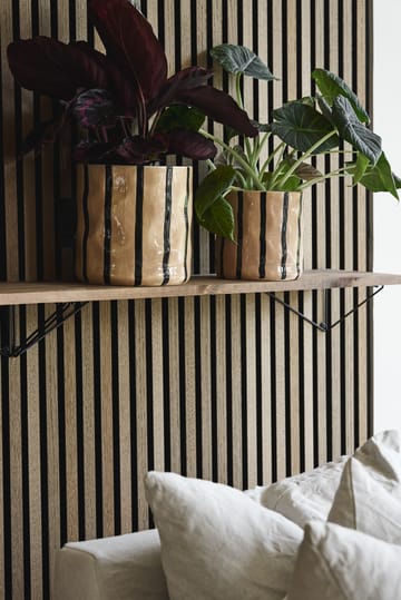 Thirve krukke Ø20 cm - Beige-sort - Scandi Living
