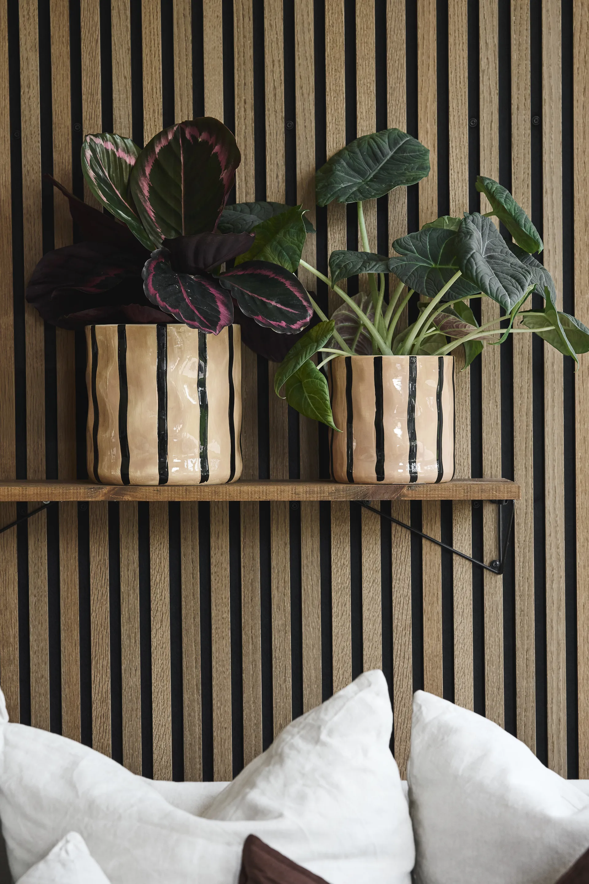 Thirve krukke Ø20 cm, Beige-sort Scandi Living