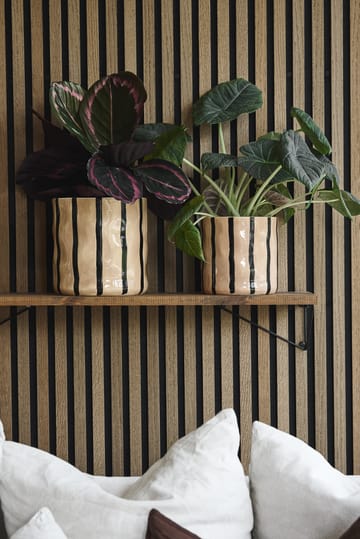 Thirve krukke Ø20 cm - Beige-sort - Scandi Living