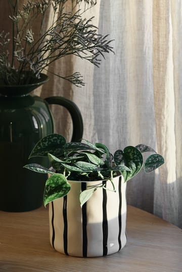 Thrive krukke Ø16 cm - Hvid-sort - Scandi Living