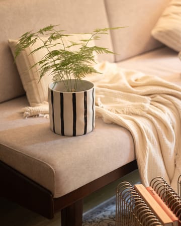 Thrive krukke Ø16 cm - Hvid-sort - Scandi Living