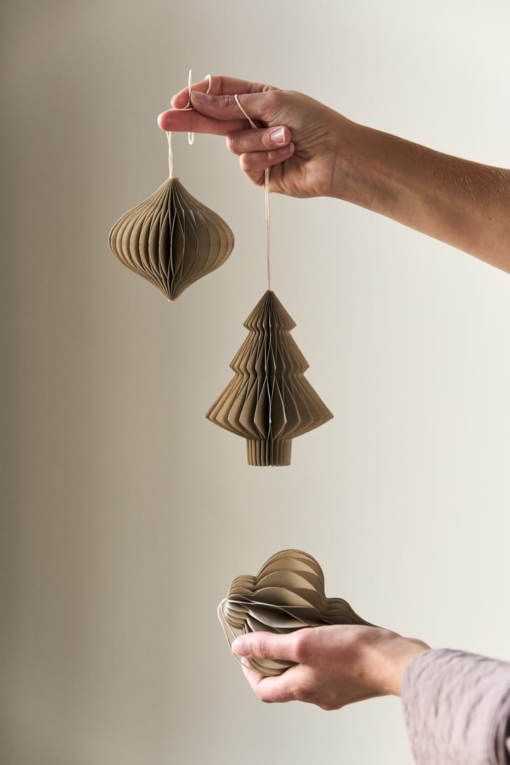 Tree juletræskugler 4-pak, Beige Scandi Living