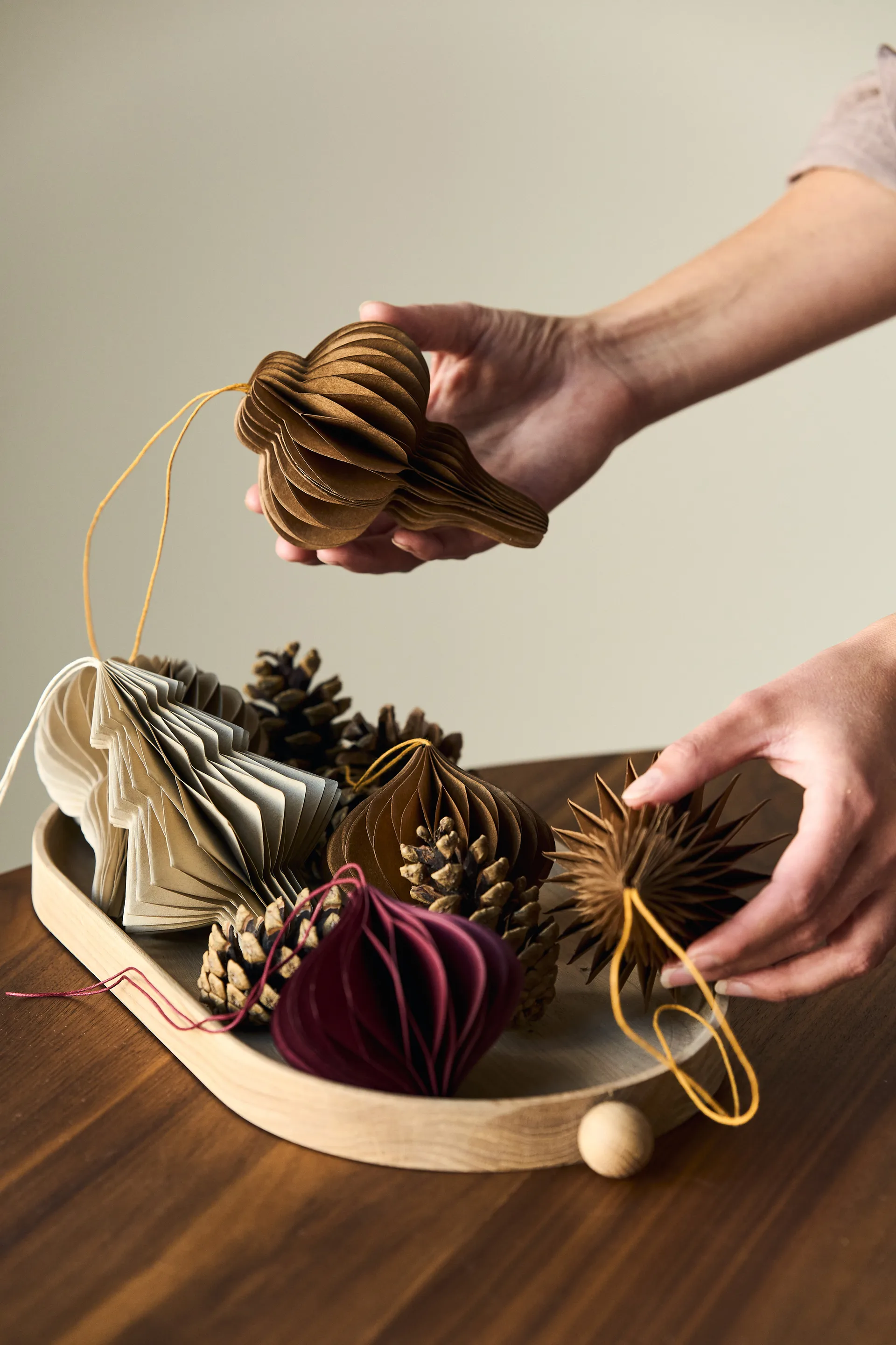 Tree juletræskugler 4-pak, Beige Scandi Living