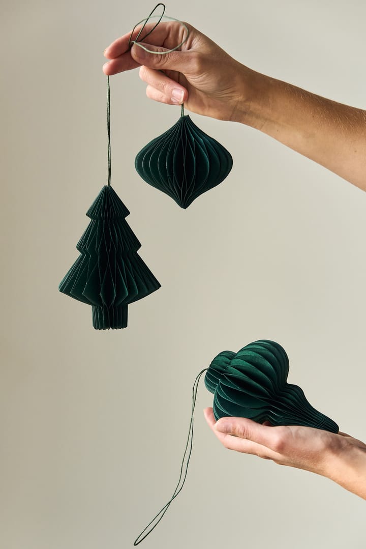 Tree juletræskugler 4-pak, Forest Green Scandi Living
