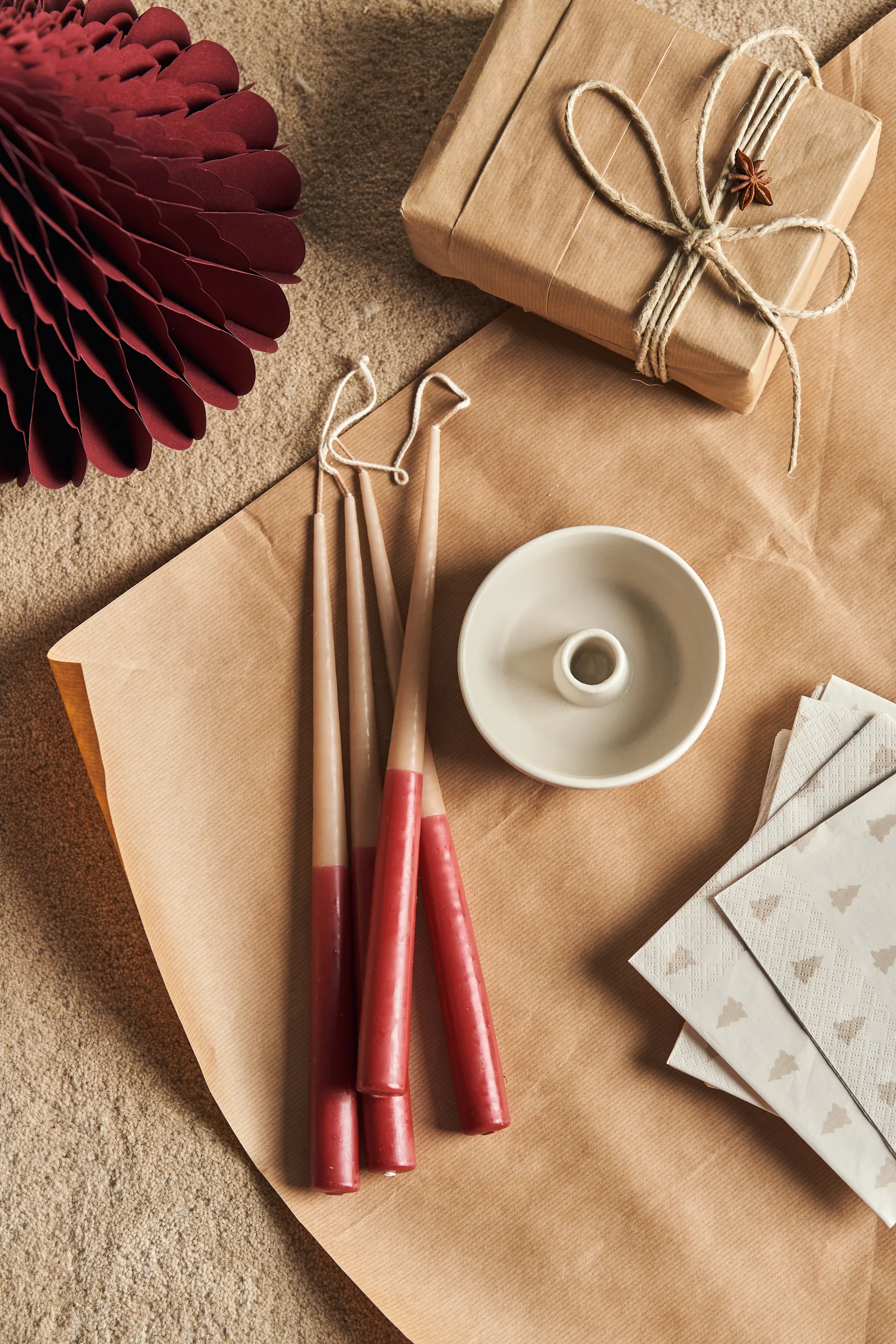 Trees juldekoration 2-pak, Red Scandi Living