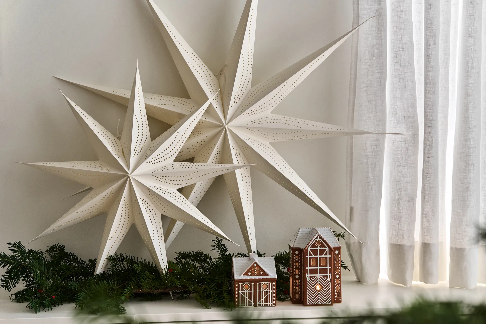 Veil adventsstjerne, Hvid, Ø60 cm Scandi Living