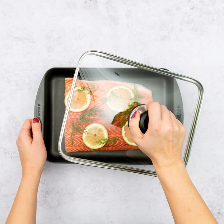 Scanpan Classic glaslåg 21x29 cm - Klar - Scanpan