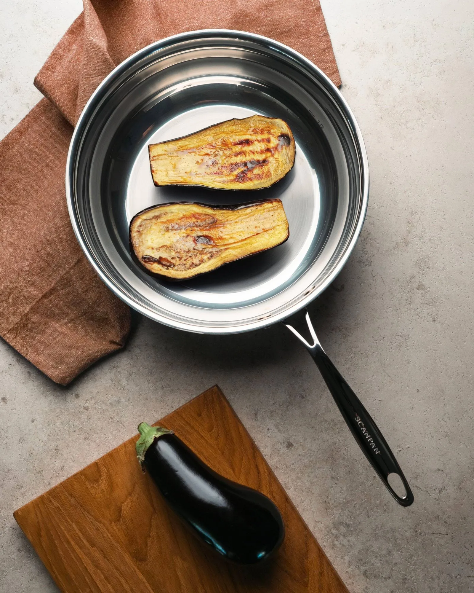 Scanpan Fusion 5 sauterpande med låg, Rustfrit stål, uden håndtag, Ø26 cm Scanpan