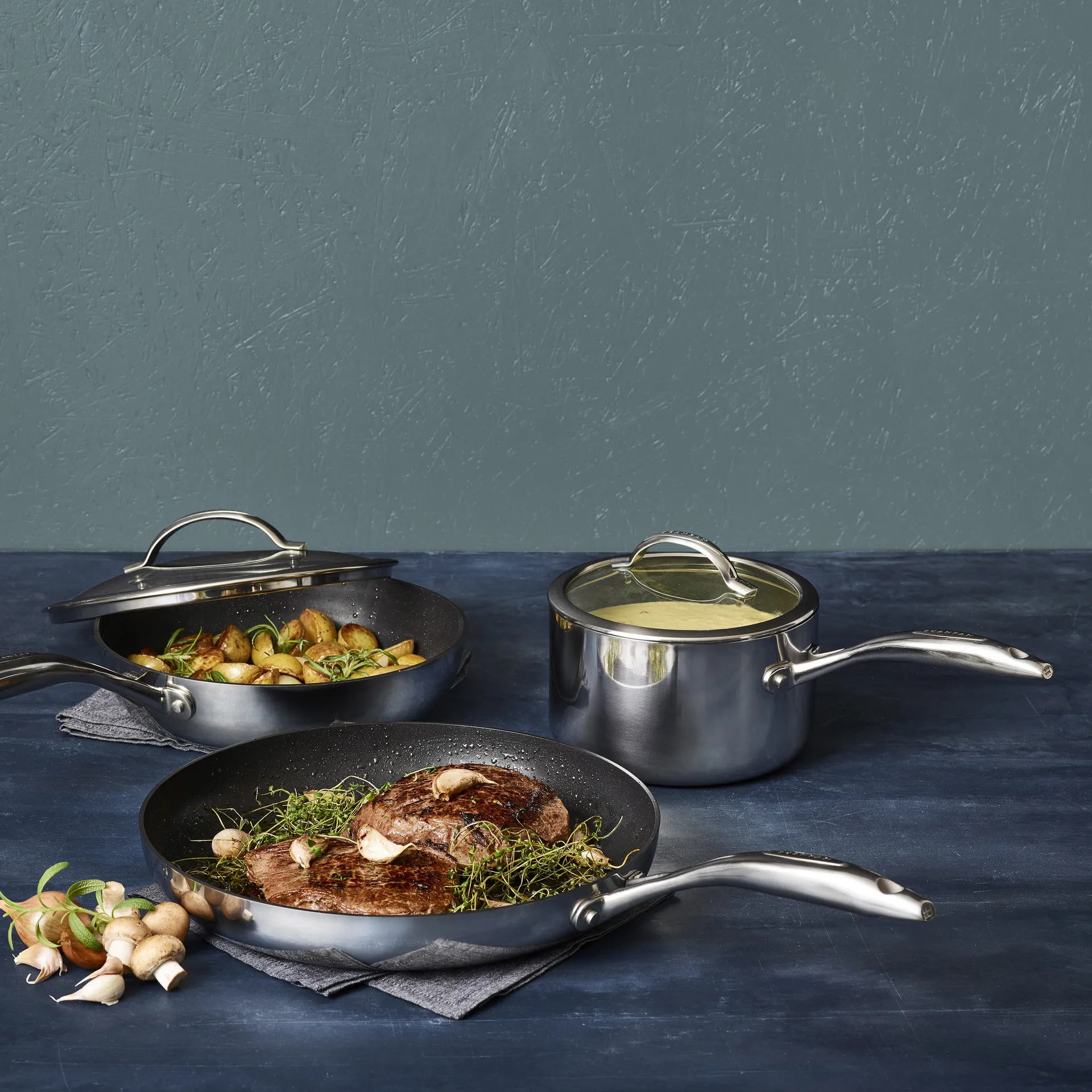 Scanpan HaptIQ kasserolle med låg, 1,8 L Scanpan