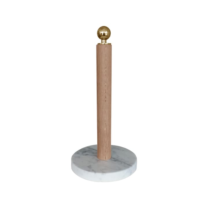 Køkkenrulleholder - Eg, messingknop - Scherlin