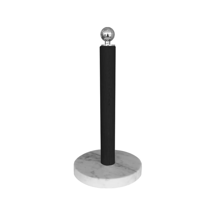 Køkkenrulleholder - Sort, sølvknop - Scherlin