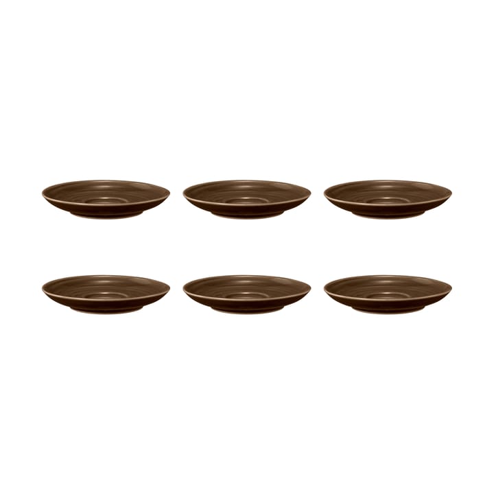 Terra kaffeunderkop Ø12 cm 6-pak - Earth Brown - Seltmann Weiden