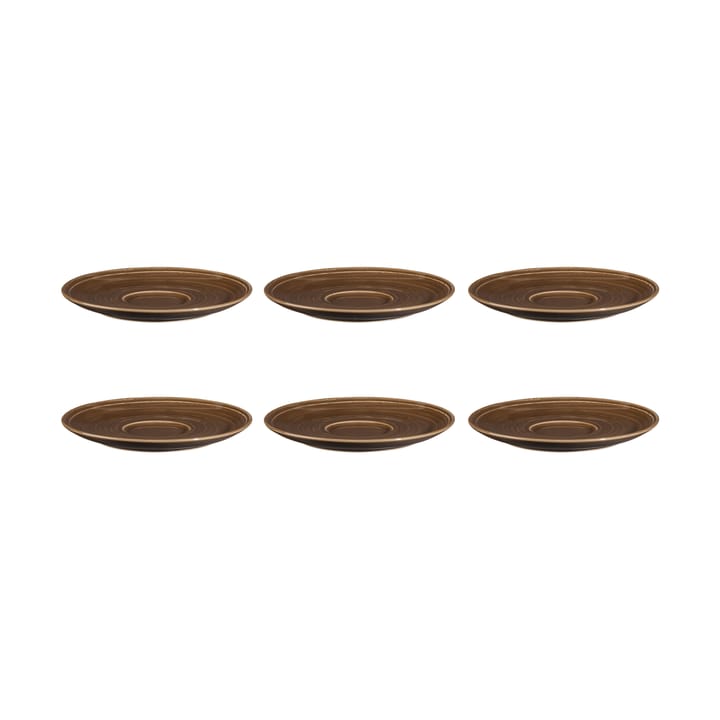Terra kaffeunderkop Ø16,1 cm 6-pak - Earth Brown - Seltmann Weiden
