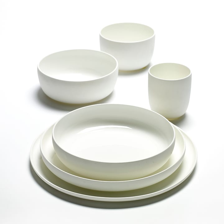 Base morgenmadsskål med lav kant hvid - 16 cm - Serax