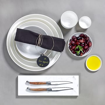 Base tallerken med høj kant hvid - 24 cm - Serax