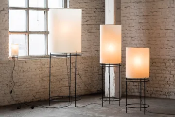 Cylinder bordlampe Ø13 cm - Beige - Serax