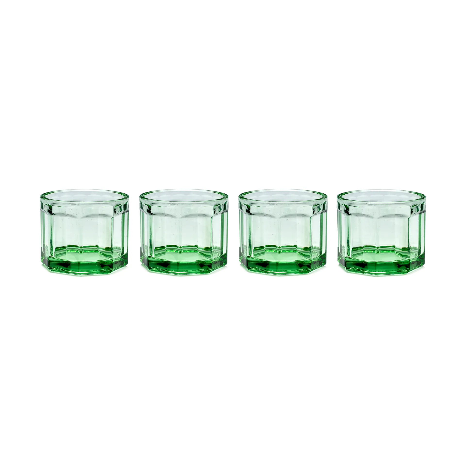 Fish & Fish glas 16 cl 4-pak Green Serax