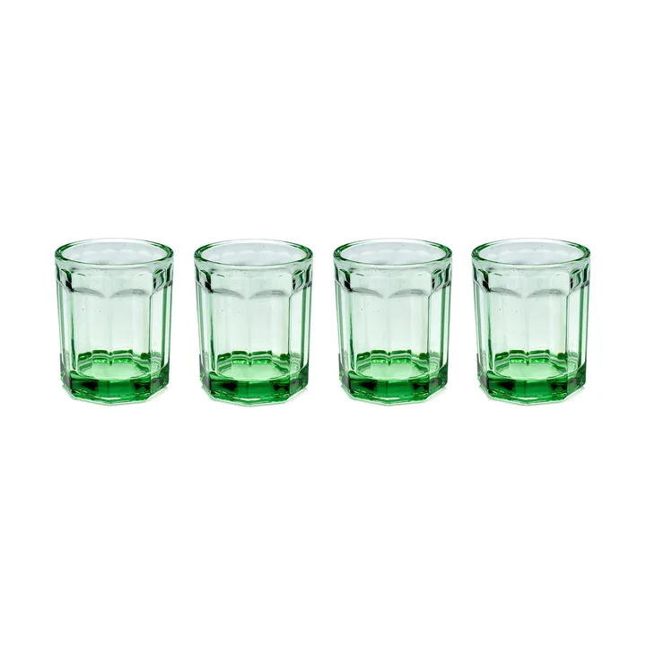Fish & Fish glas 22 cl 4-pak Green - Serax