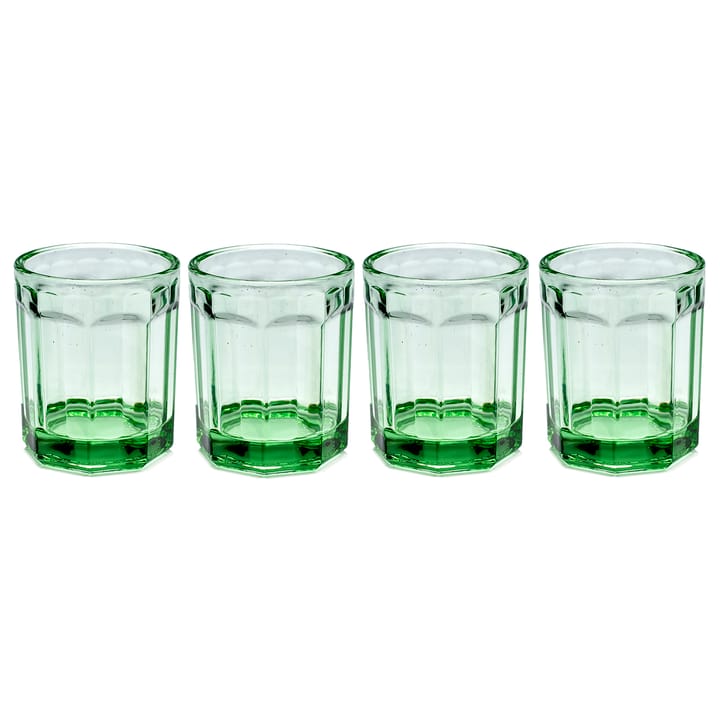 Fish & Fish glas 22 cl 4-pak - Green - Serax