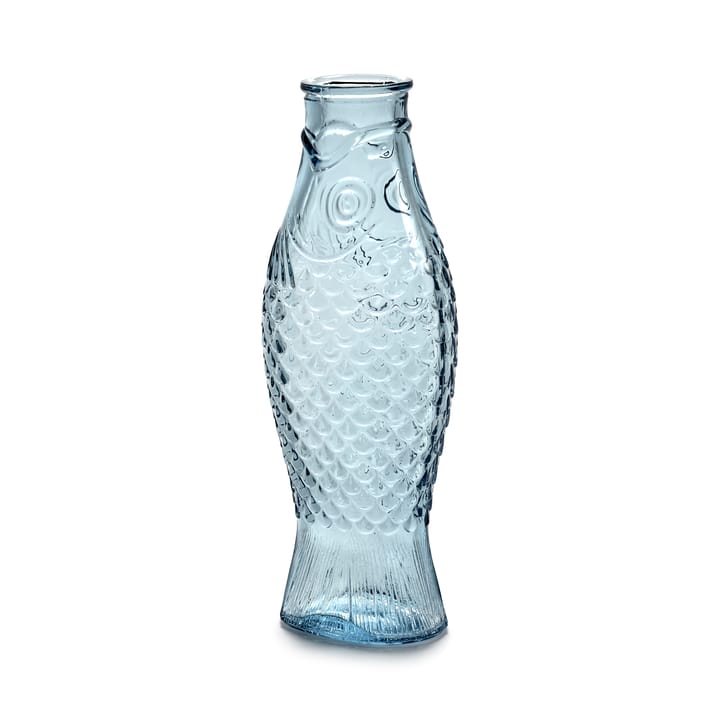 Fish & Fish glasflaske 1 L - Light blue - Serax