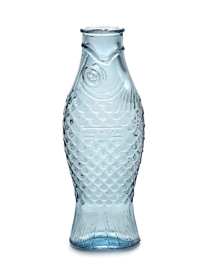 Fish & Fish glasflaske 1 L - Light blue - Serax