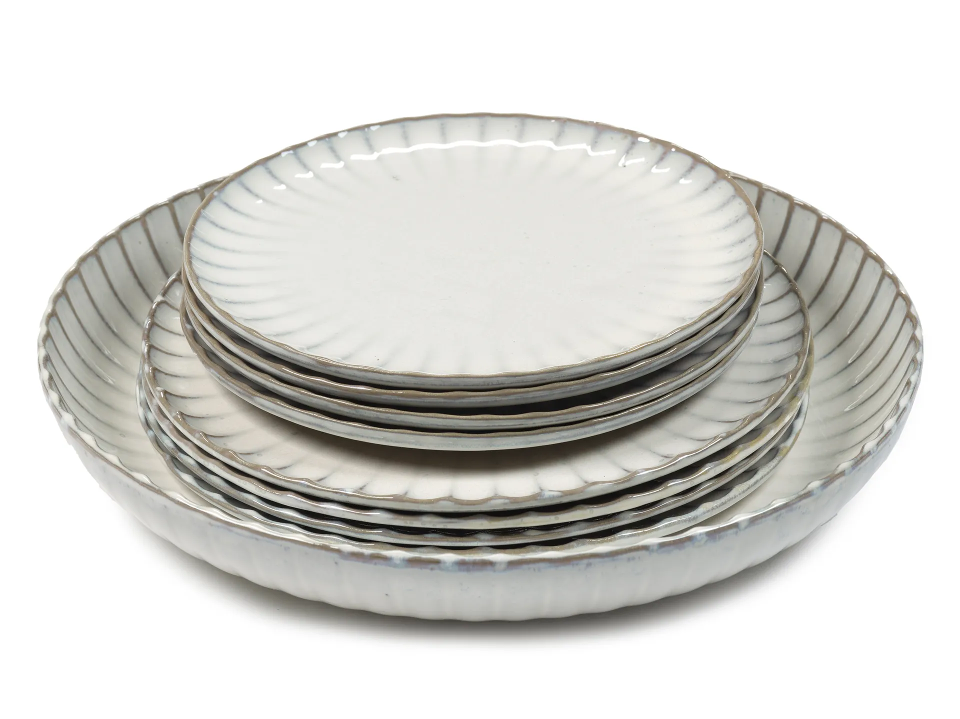 Inku dinner set 9 dele, White Serax