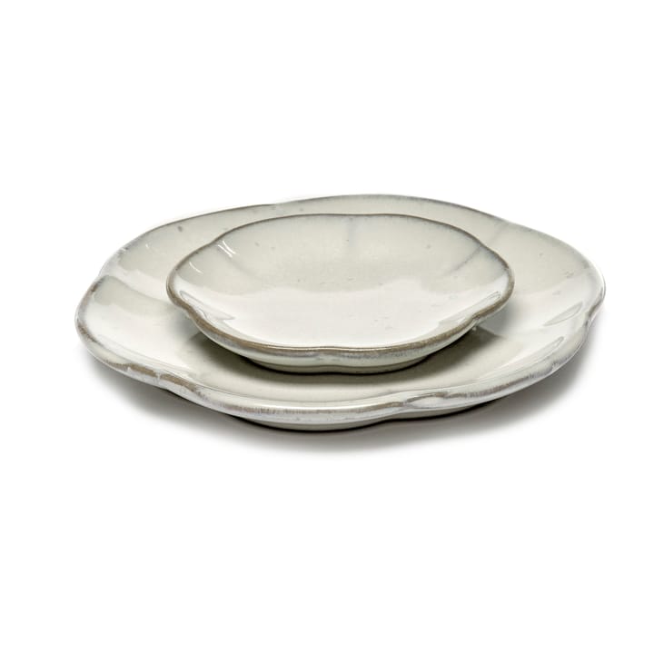 Inku riflet tallerken S Ø8,9 cm, White Serax