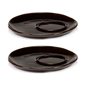 La Mère fad til espressokop Ø11 cm 2 stk - Dark brown - Serax