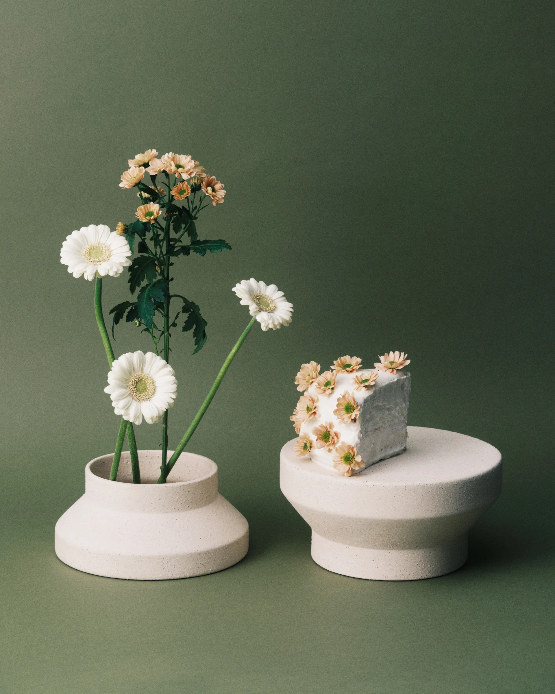 Mira vase/kagefad S, Beige Serax