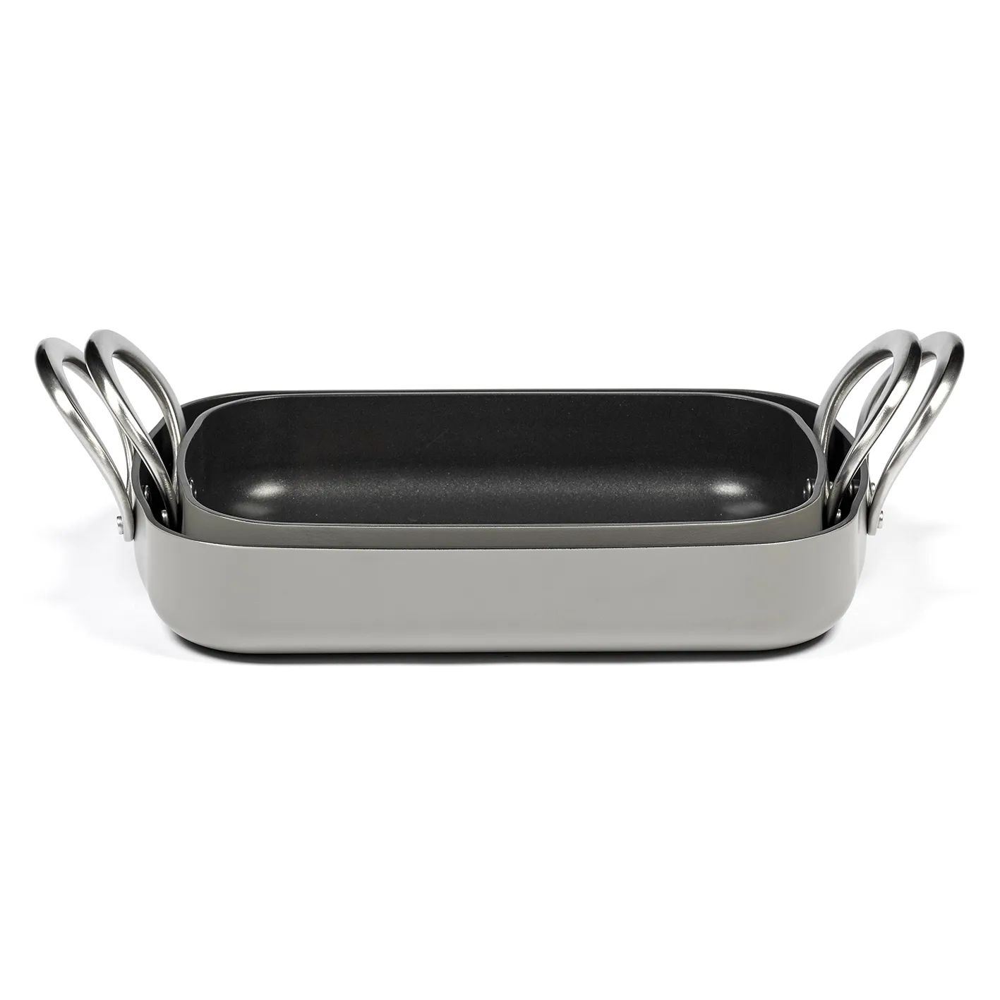 Pure bradepande 23x34 cm, Stone grey Serax