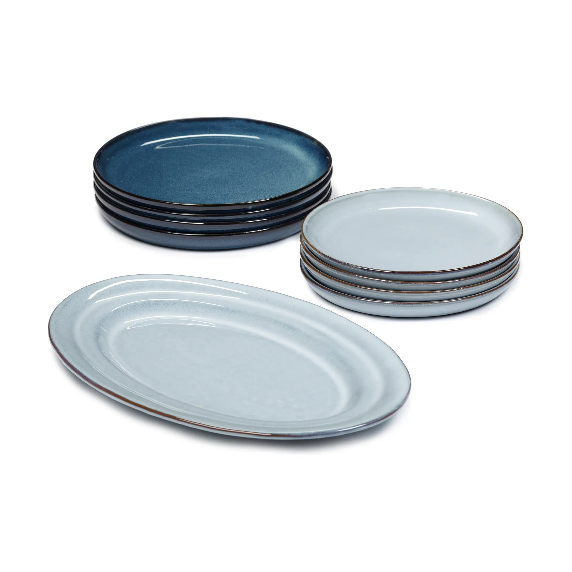 Pure dinner set 9 dele, Blue Serax