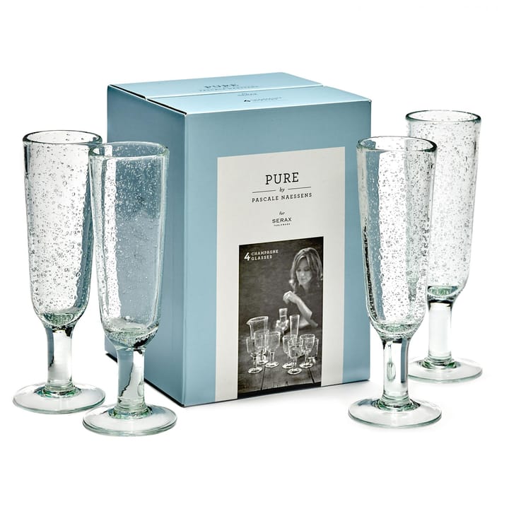 Pure Pascale champagneglas 4-pak - Klar - Serax