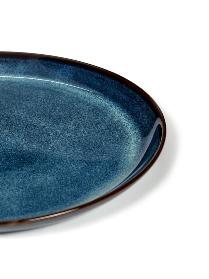 Pure tallerken glaseret M Ø23,5 cm - Dark Blue - Serax