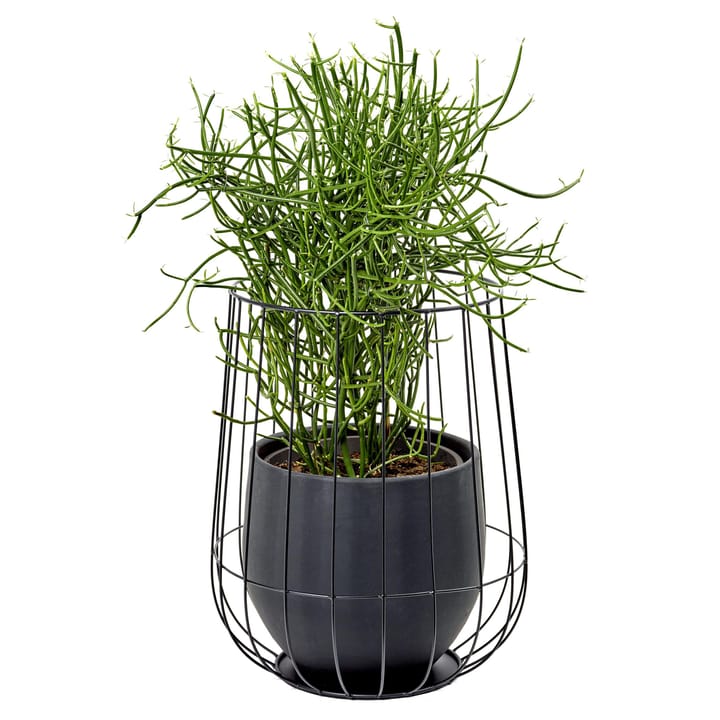 Serax blomsterkrukke i kurv Ø37 cm h46 cm - Black - Serax